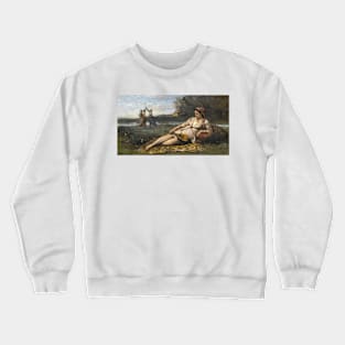 Young Women of Sparta by Jean-Baptiste-Camille Corot Crewneck Sweatshirt